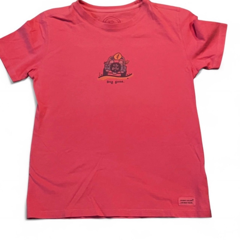 Life Is Good Coral Short Sleeve Tee